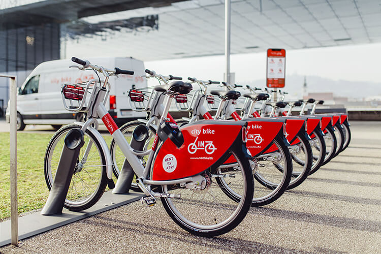 Fahrräder richtig abgestellt